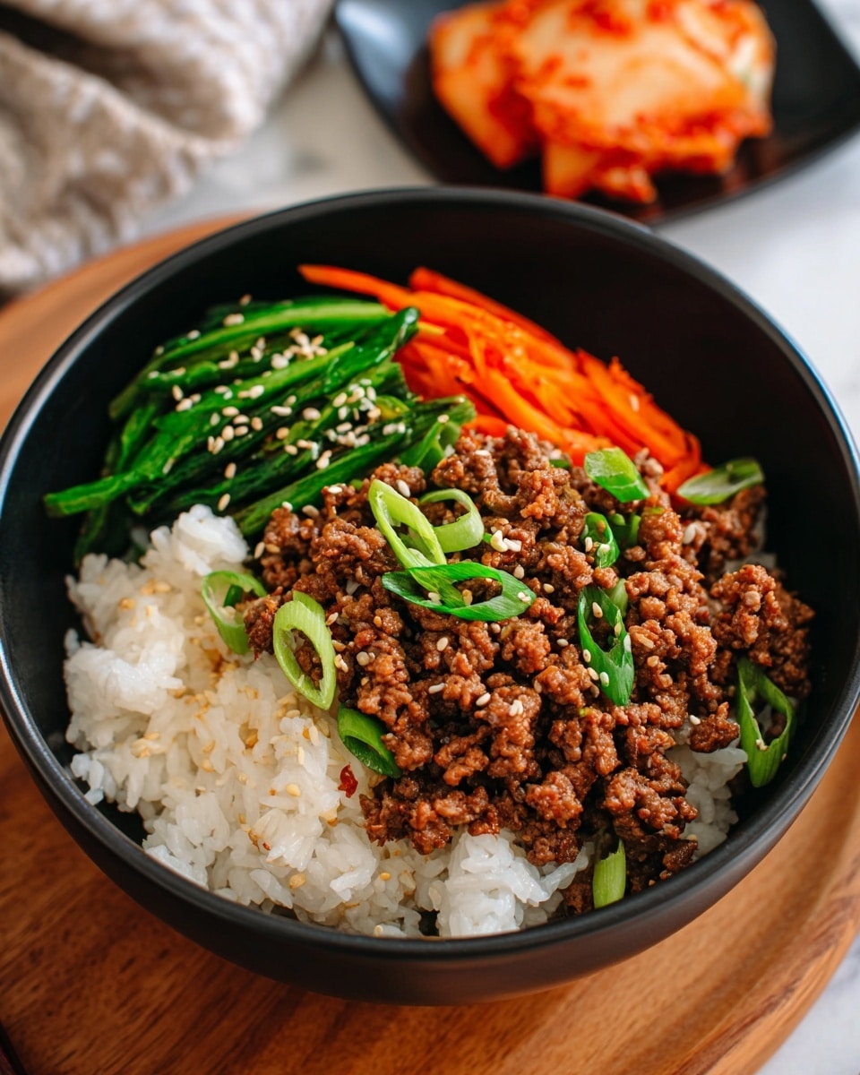 Korean Ground Beef Bowl Recipe - Recipe Image