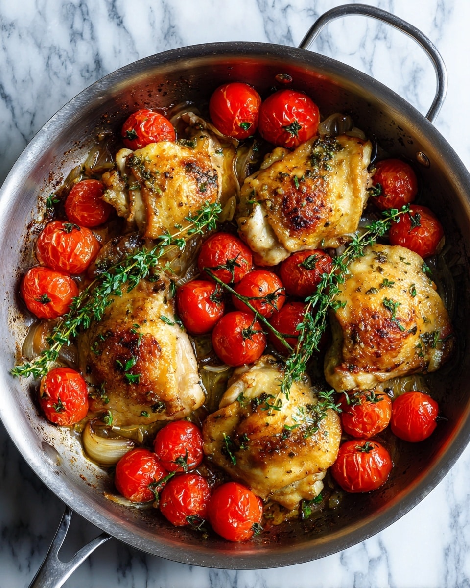Balsamic Chicken and Tomatoes Recipe - Recipe Image