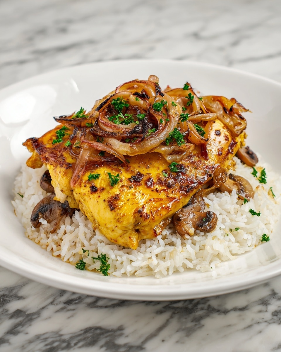 French Onion Chicken & Rice Casserole Recipe - Recipe Image