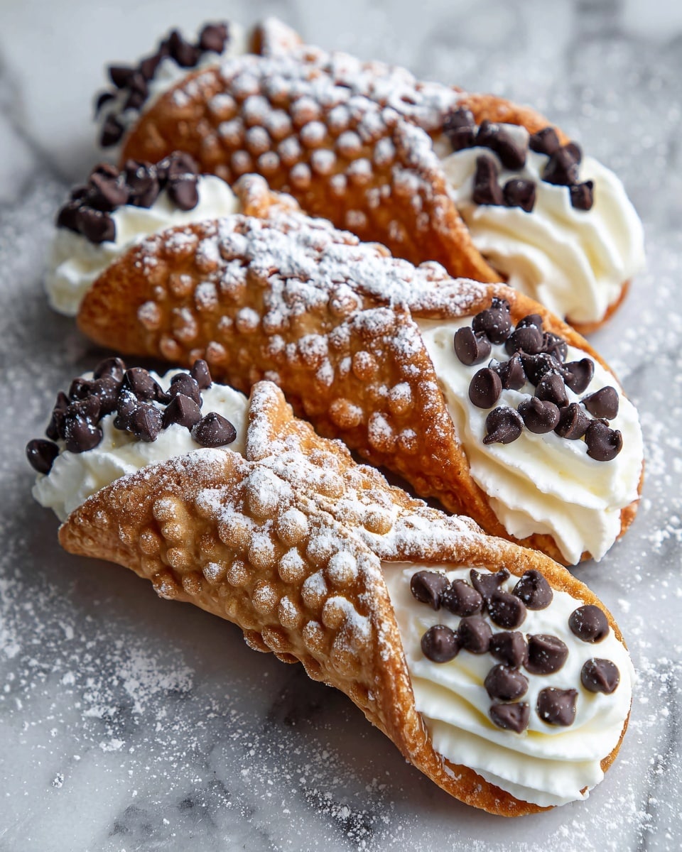 Homemade Cannoli with Ricotta Filling and Crispy Shells Recipe - Recipe Image