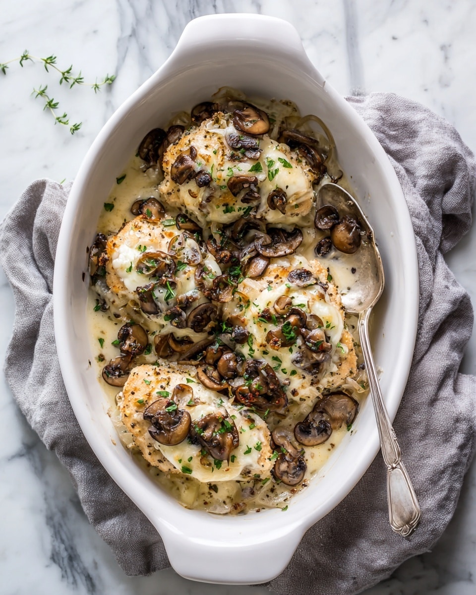 Baked Chicken with Mushrooms Recipe - Recipe Image