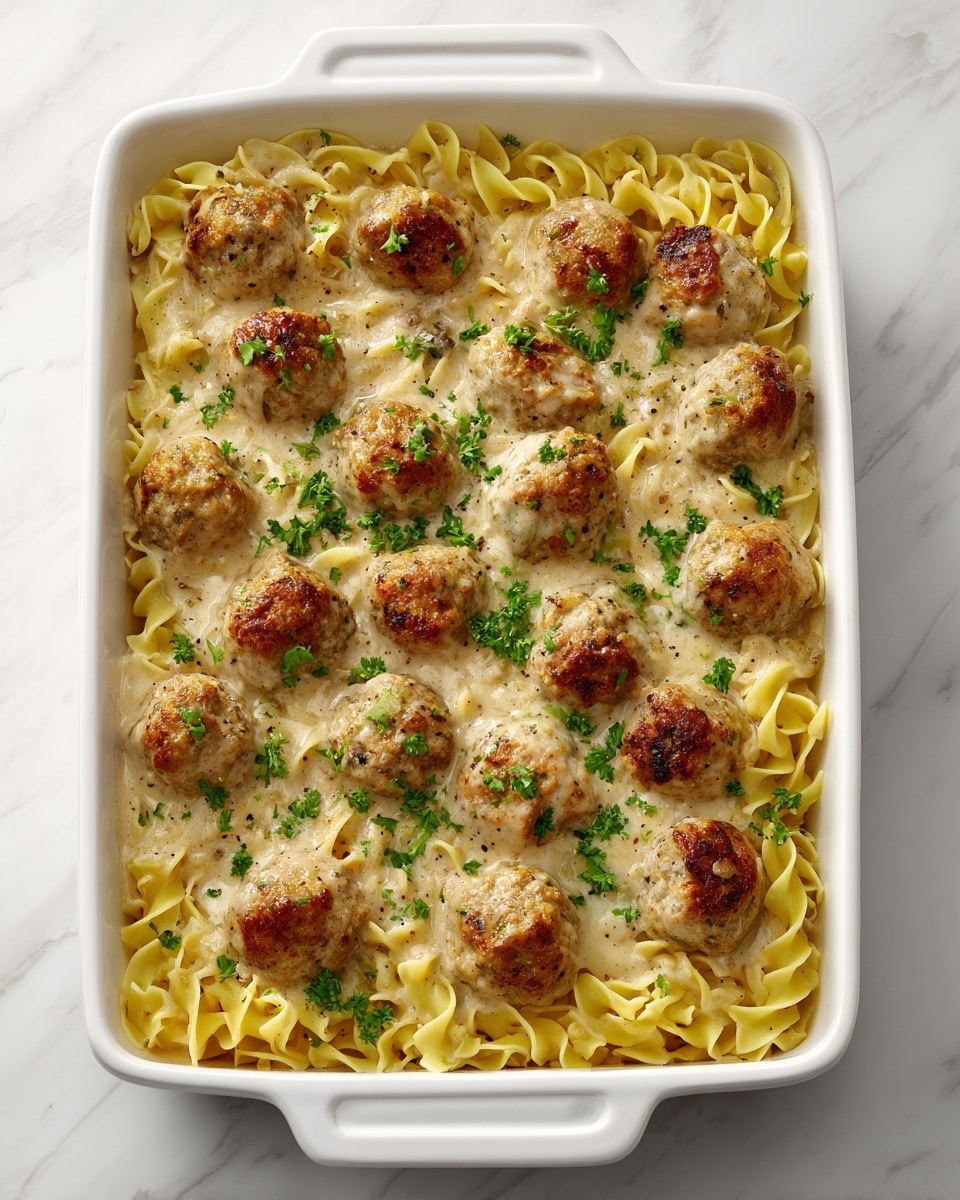 Swedish Meatball Noodle Bake Recipe - Recipe Image