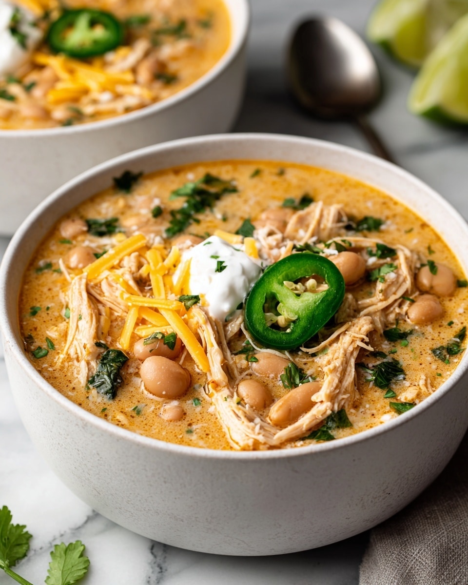 Creamy White Chicken Chili Recipe - Recipe Image