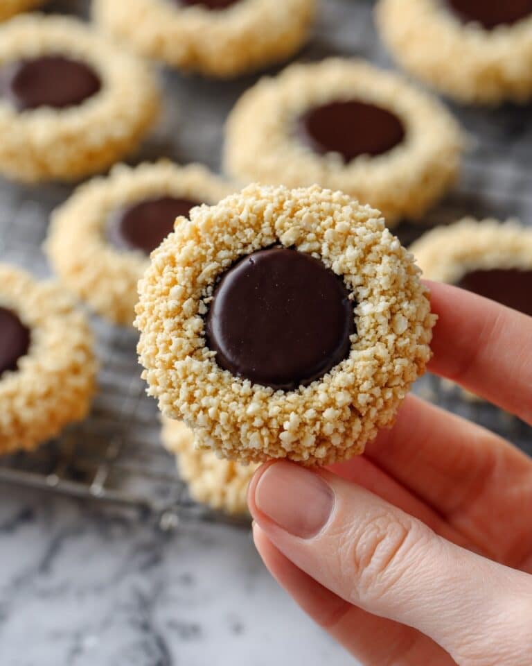 Chocolate Hazelnut Thumbprint Cookies Recipe