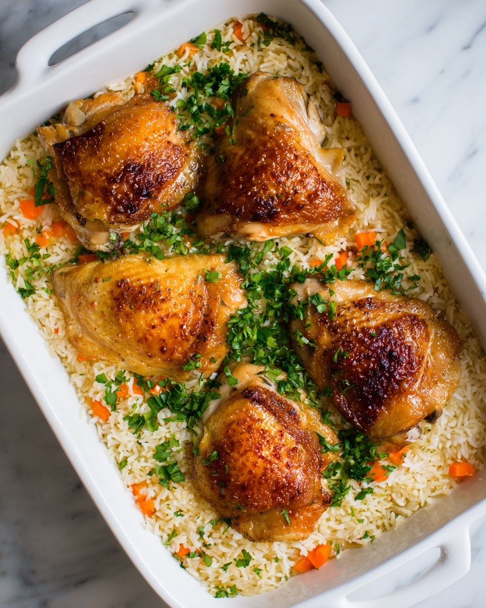 No Peek Chicken & Rice Casserole Recipe - Recipe Image