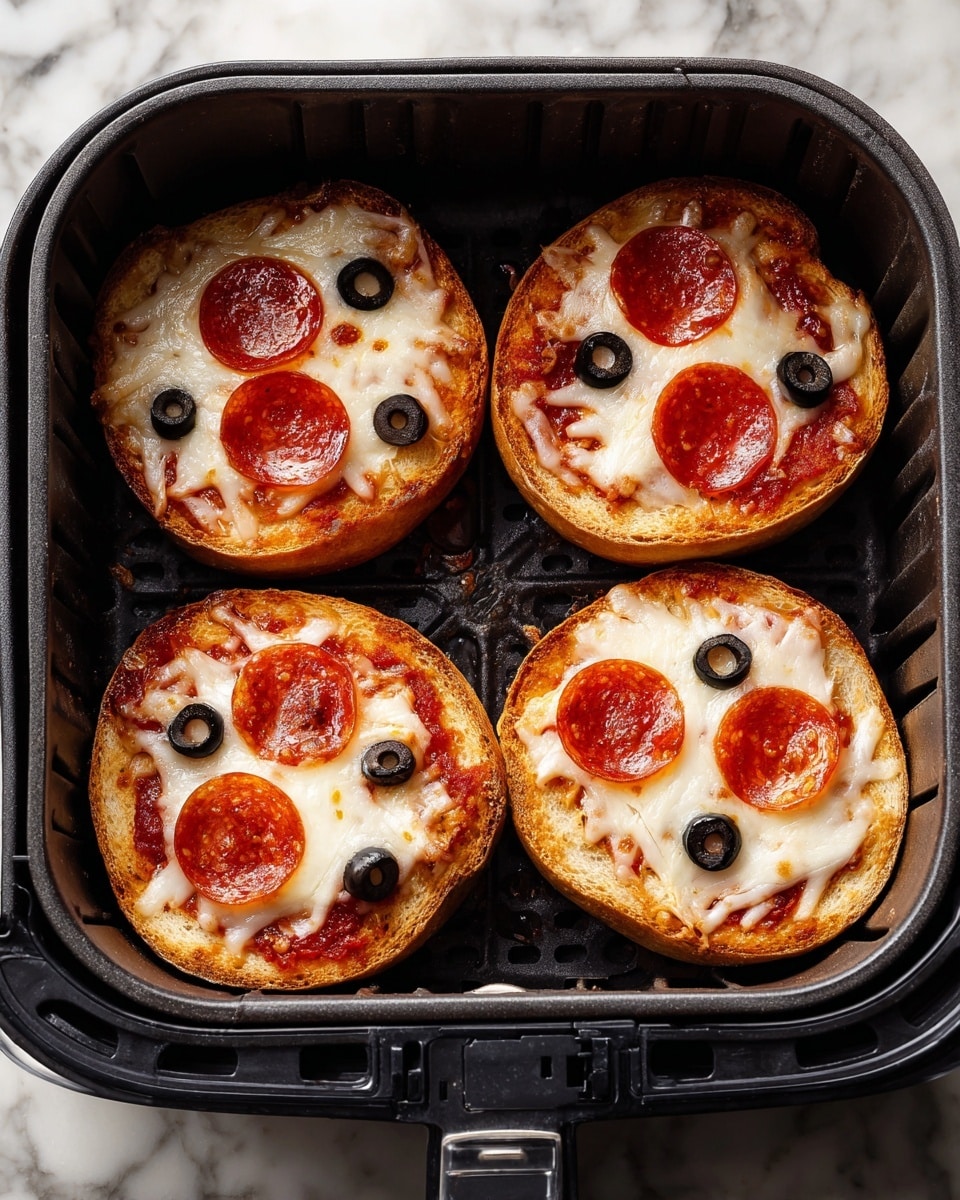 Air Fryer Pizza Bagels Recipe - Recipe Image