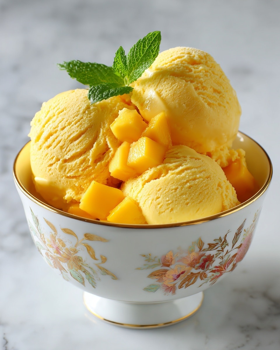 Mango Ice Cream Recipe - Recipe Image