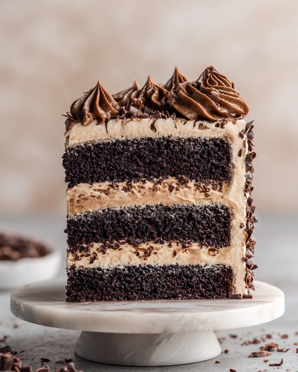 Decadent Double Chocolate Layer Cake with Rich Buttercream Recipe - Recipe Image