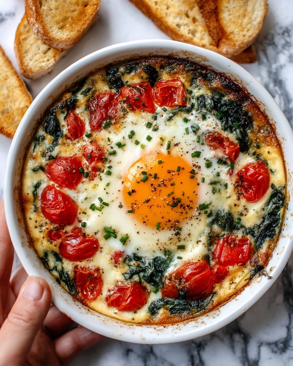 Baked Feta Eggs Recipe - Recipe Image