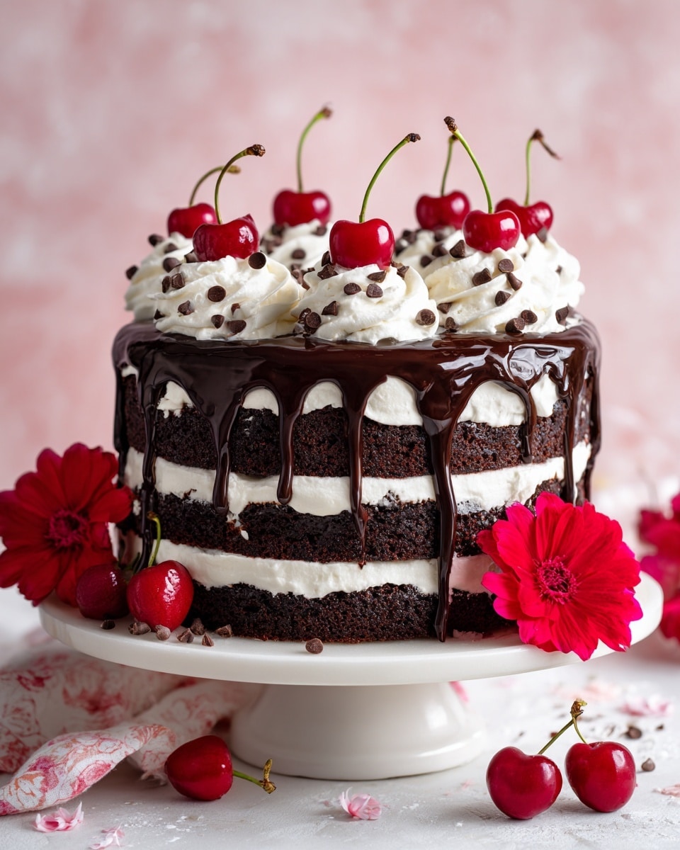 Mile-High Black Forest Cake Recipe - Recipe Image