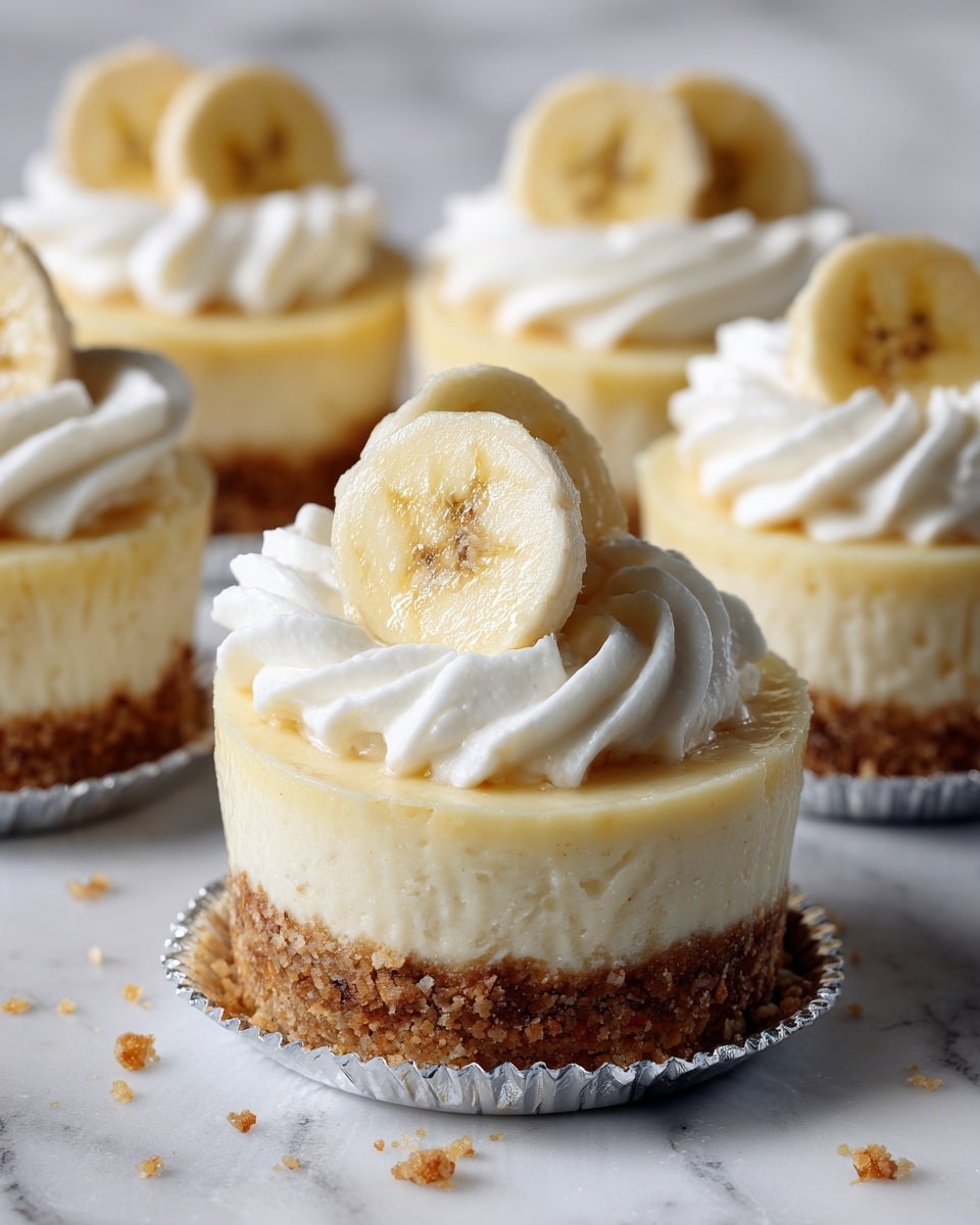 Mini Banana Pudding Cheesecakes Recipe - Recipe Image