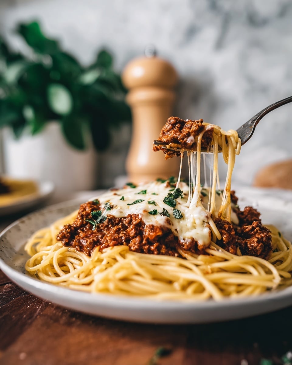 Cheesy Beef Alfredo with Linguine Recipe - Recipe Image