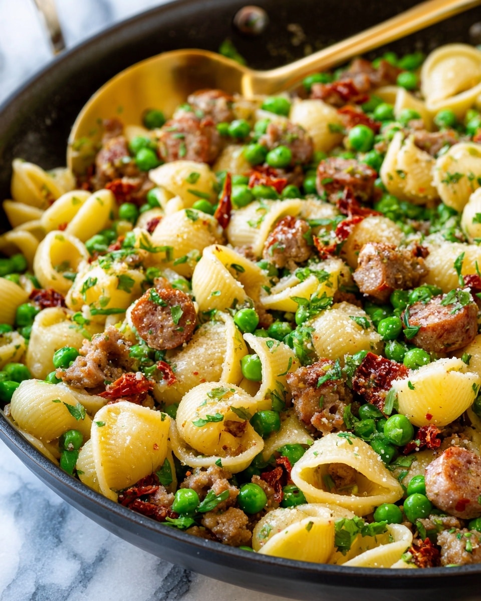 Sausage and Pea Pasta Recipe - Recipe Image
