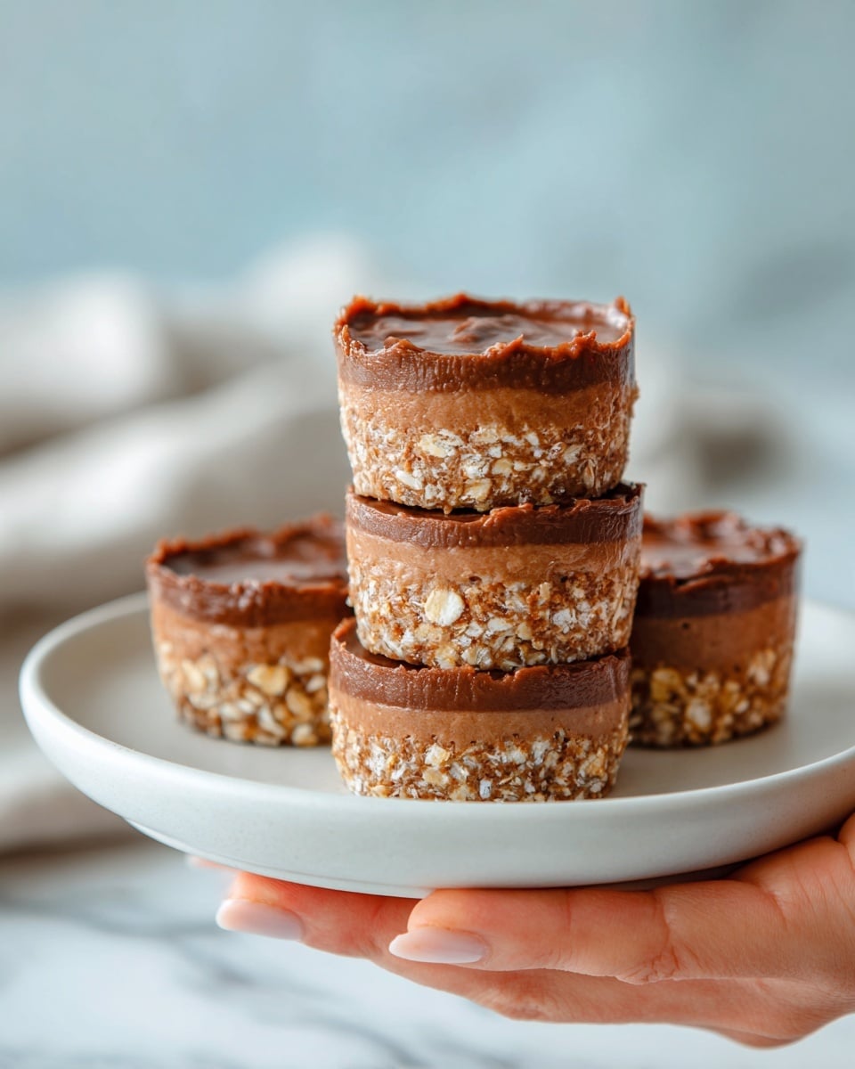 No-Bake Peanut Butter Oat Cups Recipe - Recipe Image