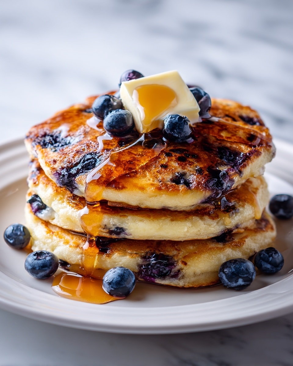 Easy Blueberry Pancakes Recipe - Recipe Image