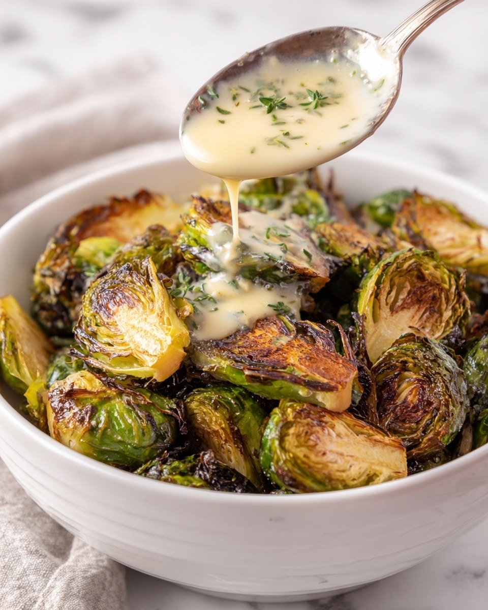 Crispy Fried Brussels Sprouts with Lemon Aioli Recipe - Recipe Image