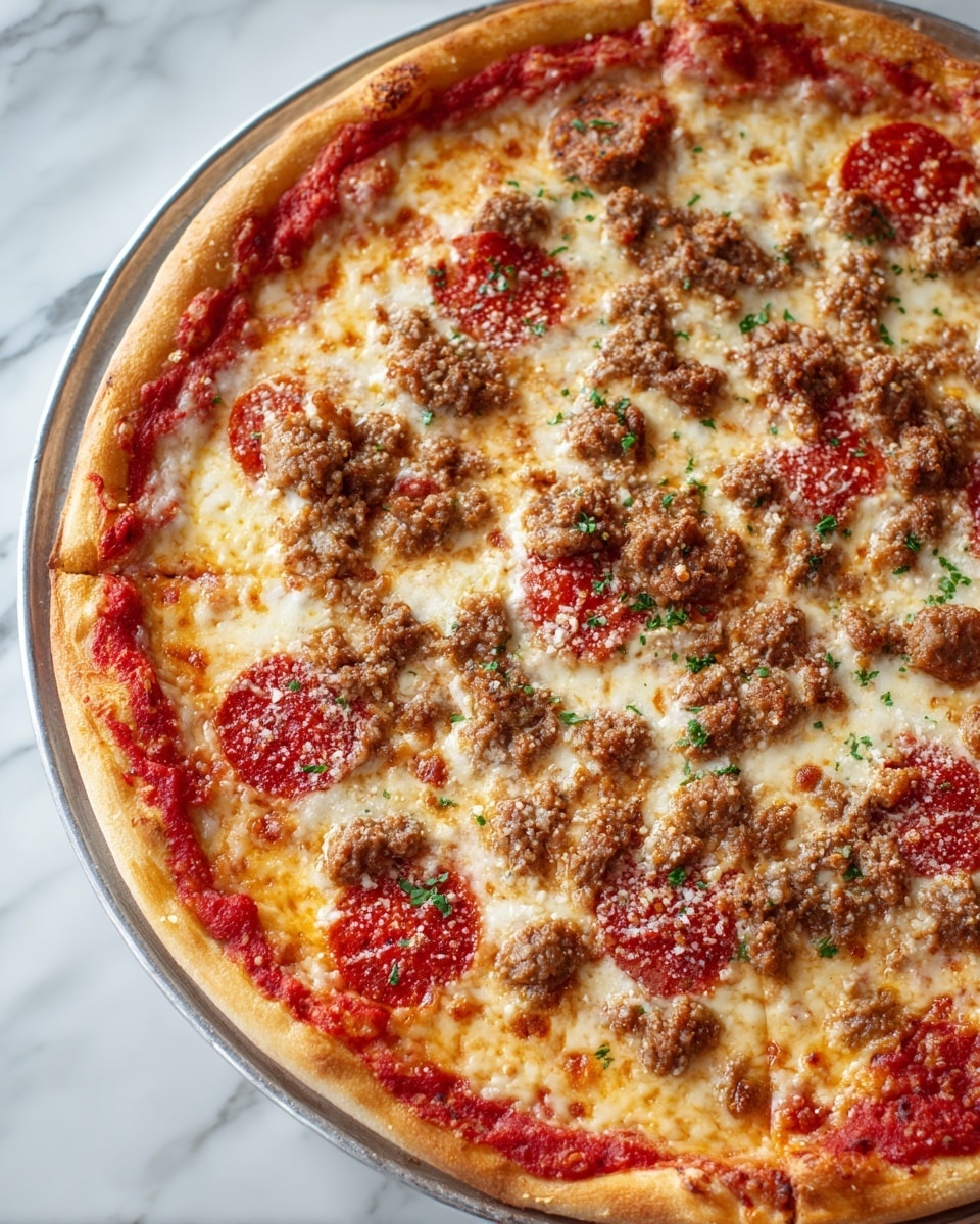 Meat Lovers Pizza Casserole Recipe - Recipe Image