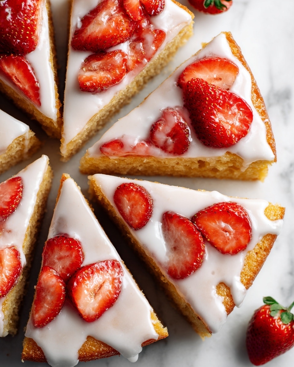 Glazed Strawberry Shortcake Scones Recipe - Recipe Image