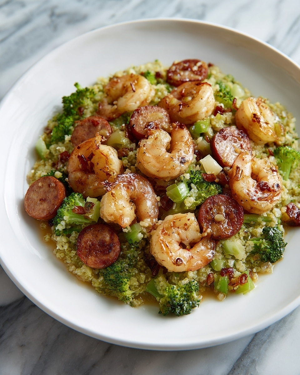 Honey Garlic Shrimp, Sausage & Broccoli Recipe - Recipe Image