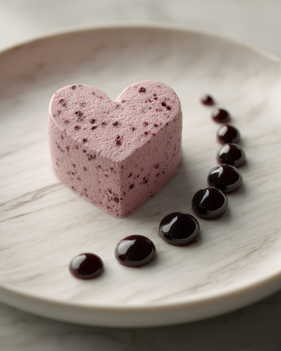 Cranberry Orange Semifreddo Hearts Recipe - Recipe Image