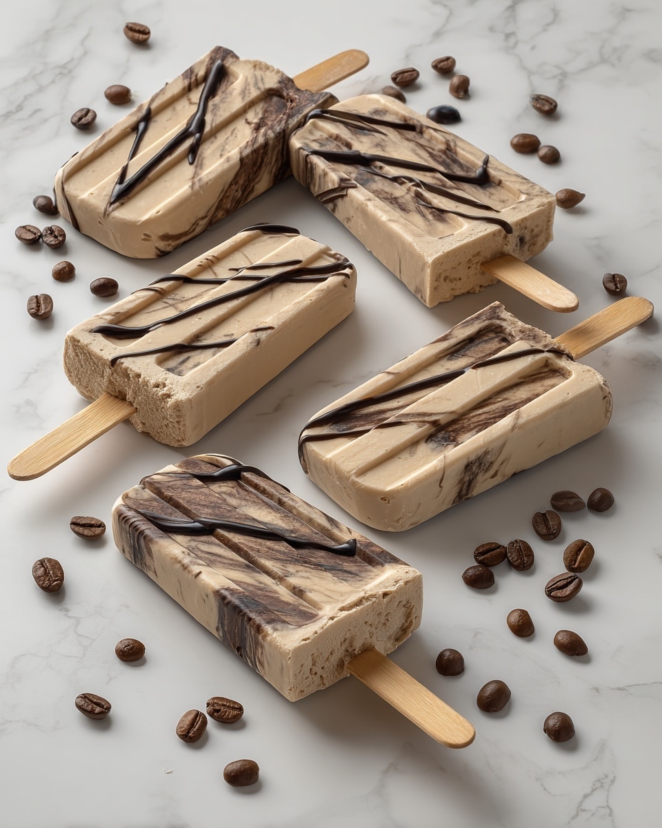 Vanilla Cold Brew Coffee Popsicles Recipe - Recipe Image
