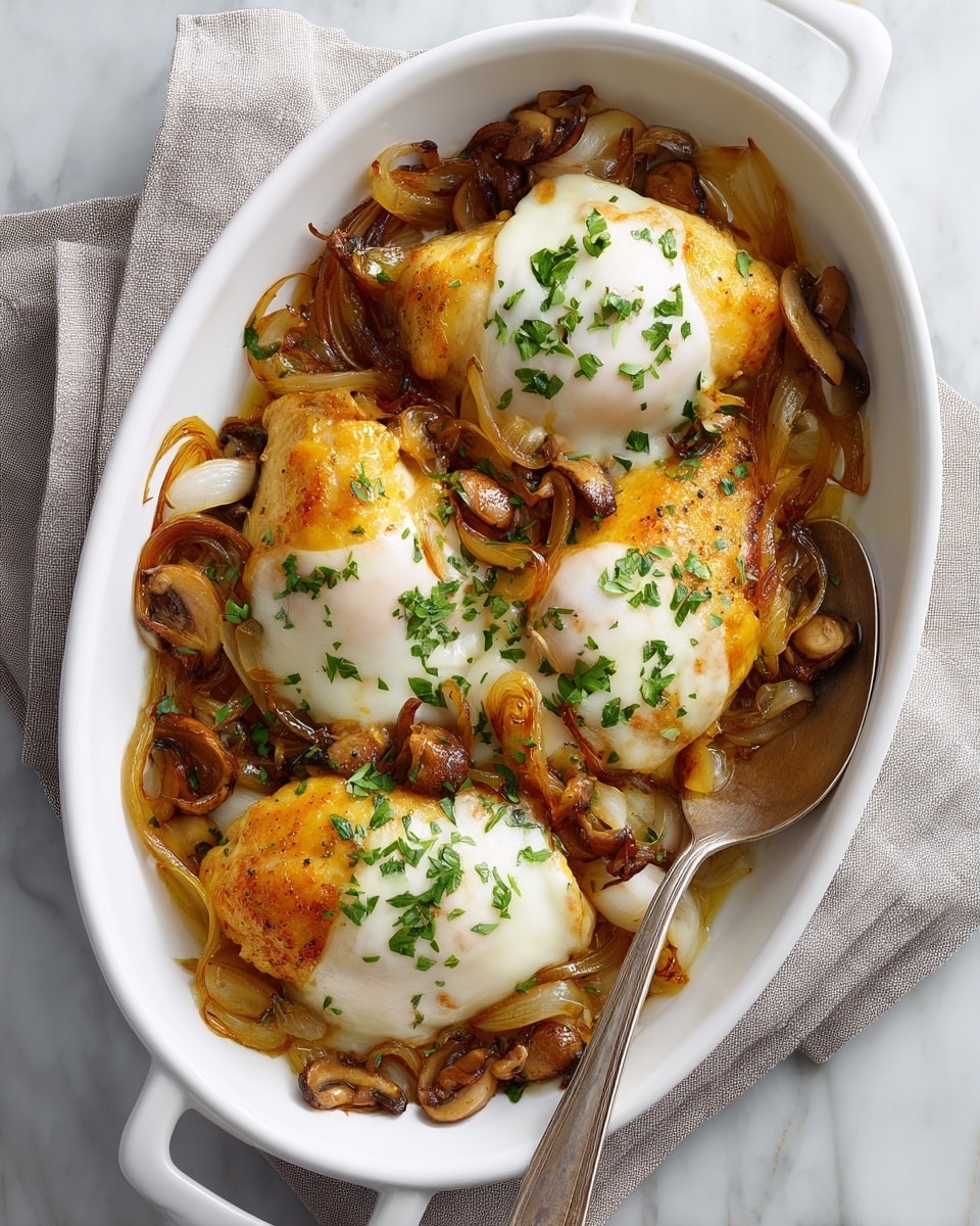 Baked Chicken with Mushrooms Recipe - Recipe Image