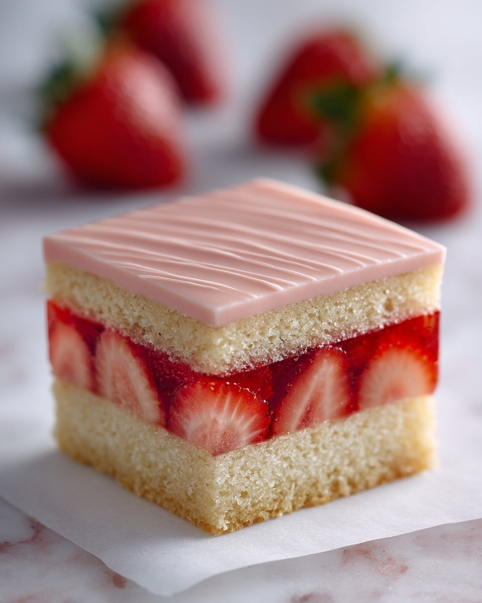 Strawberry Lemon Blondies Recipe - Recipe Image