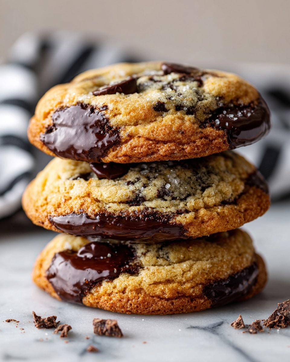 Jacques Torres' Dipped Chocolate Chip Cookies Recipe - Recipe Image