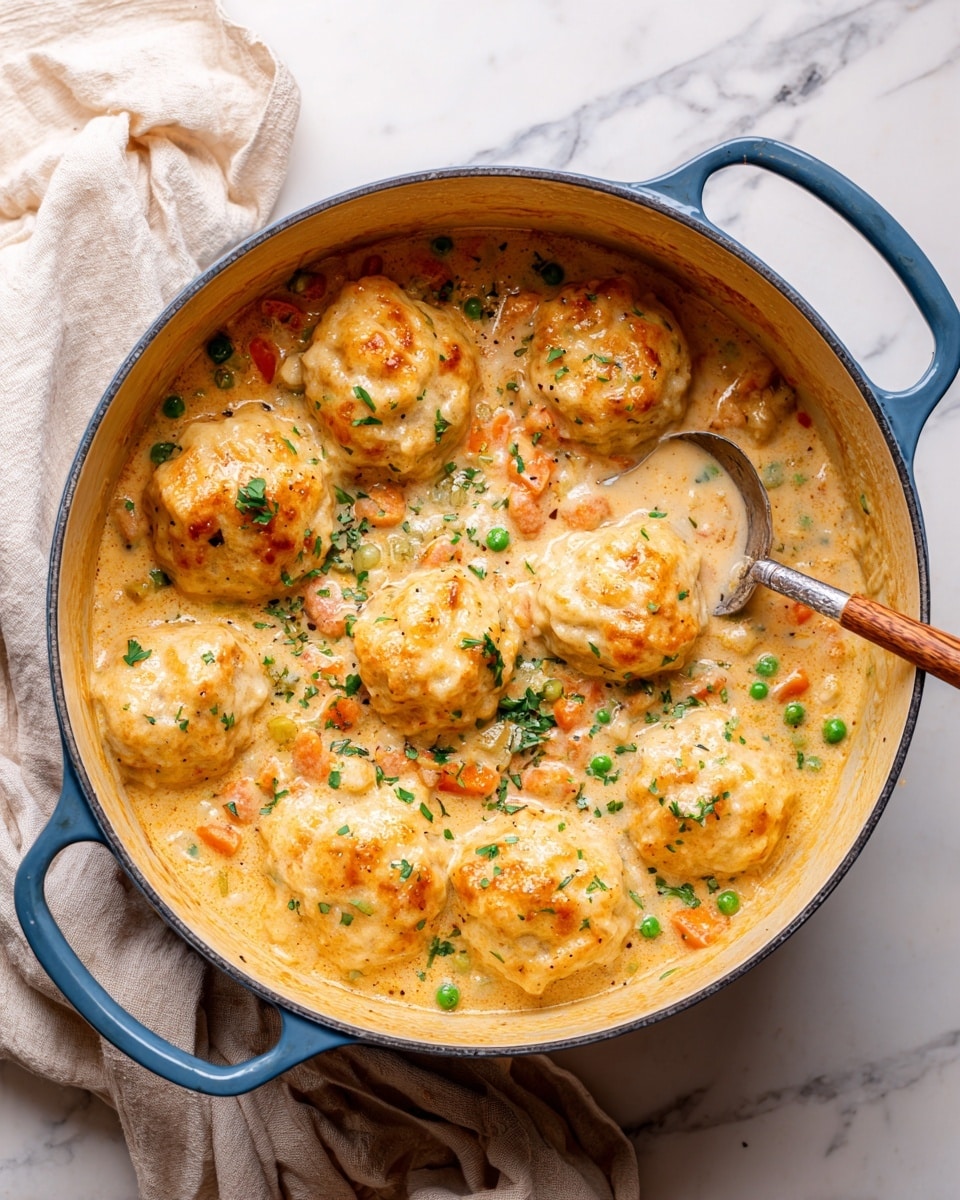 Creamy Chicken Stew and Dumplings Recipe - Recipe Image