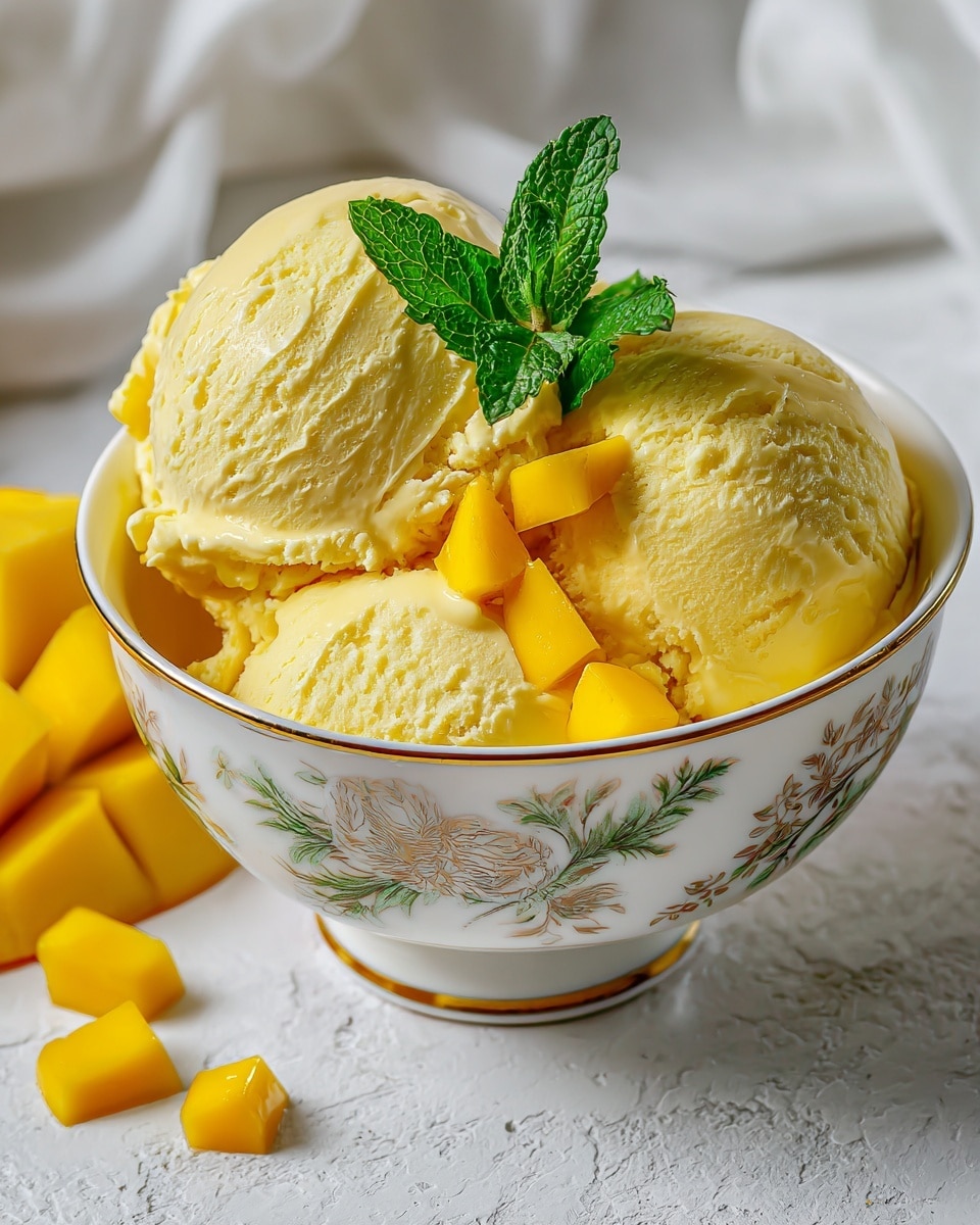 Mango Ice Cream Recipe - Recipe Image