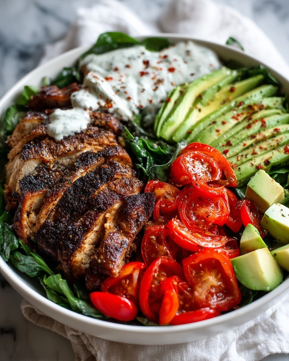 Grilled Chicken & Avocado Salad Bowl Recipe - Recipe Image
