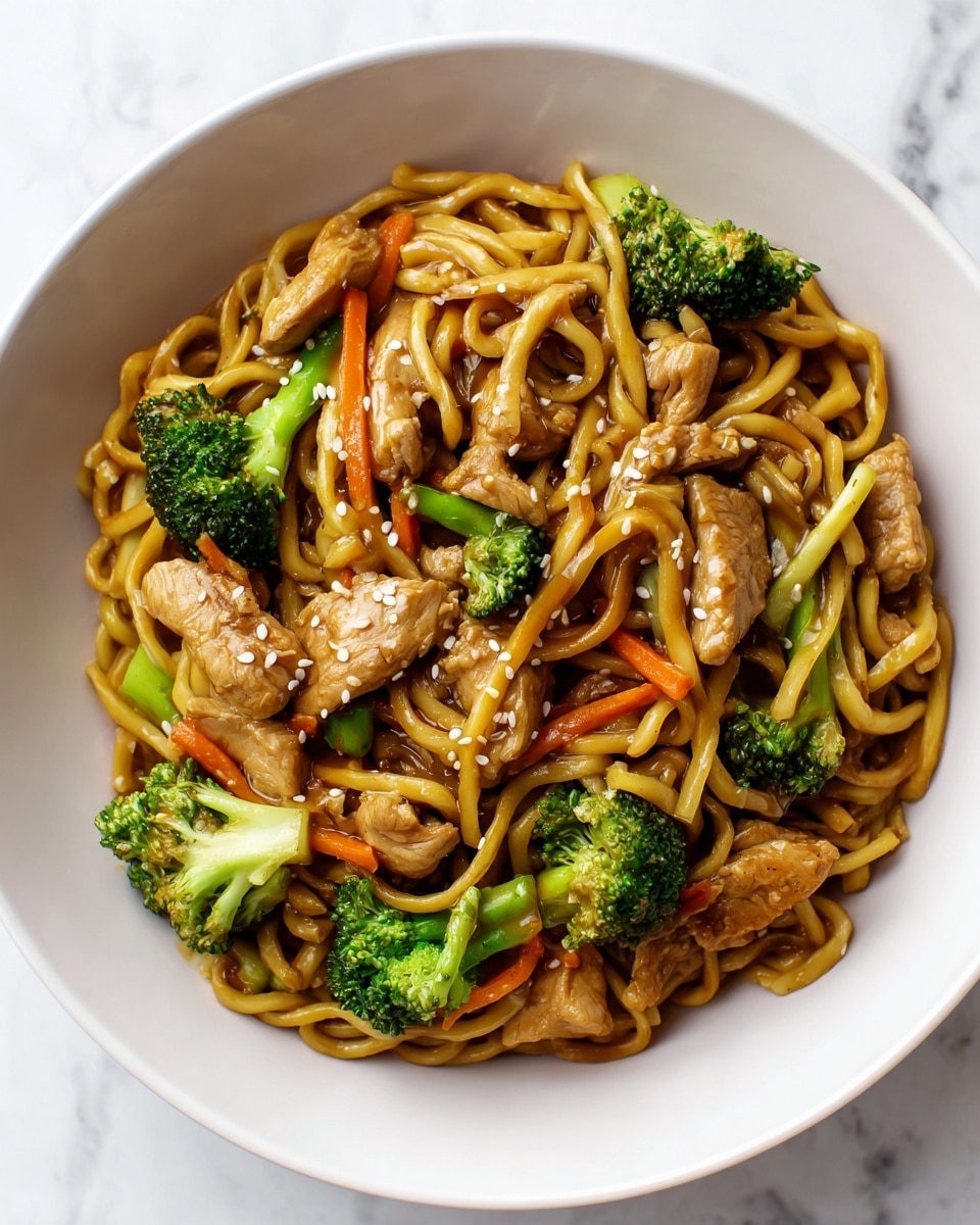Savory Chicken Ramen Stir Fry Recipe - Recipe Image