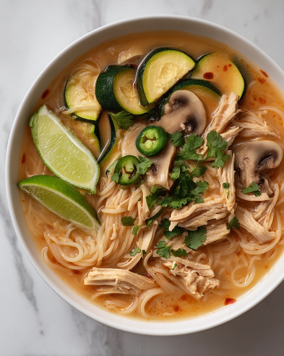 Easy Thai Chicken Curry Soup Recipe - Recipe Image