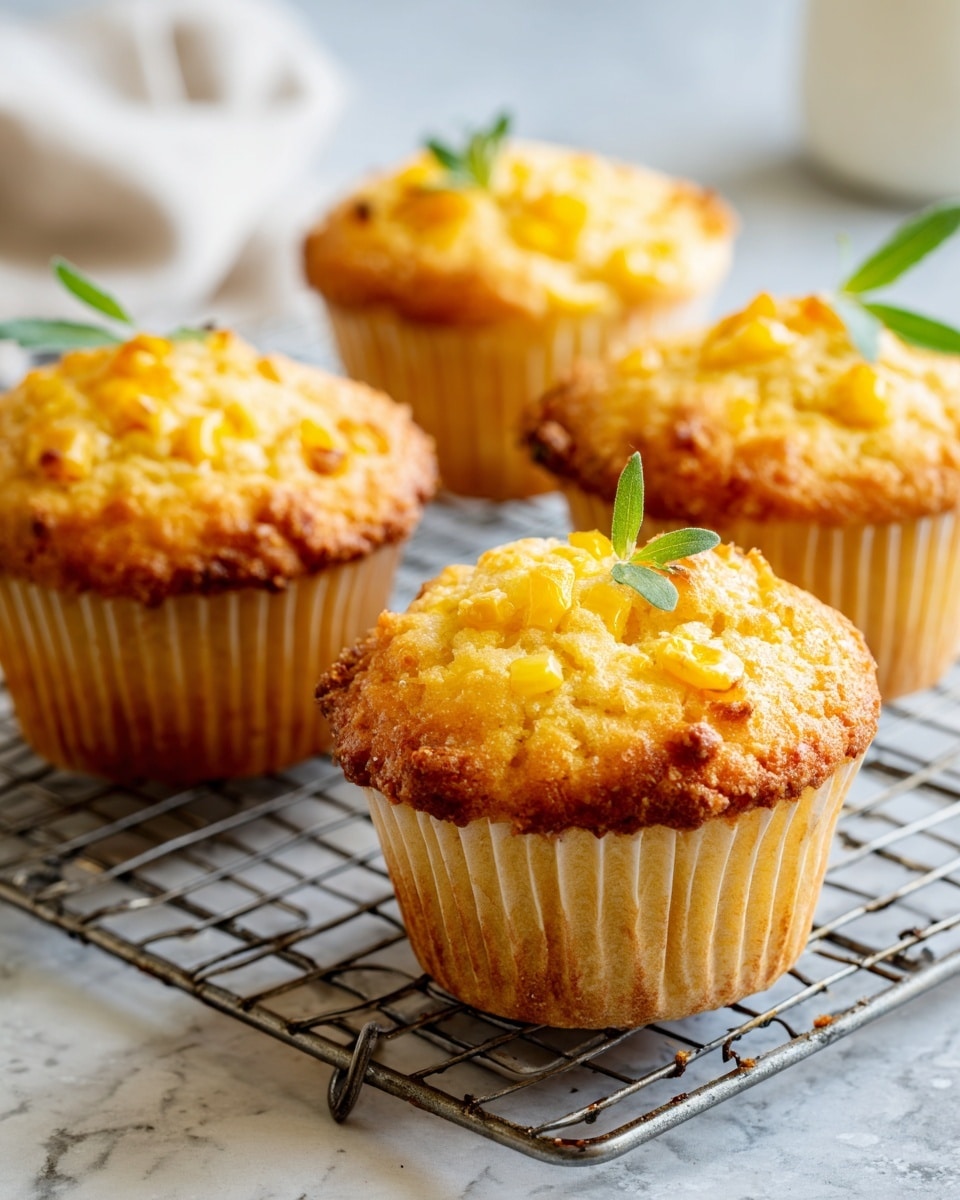 Crispy Cheddar Corn Potato Muffins Recipe - Recipe Image