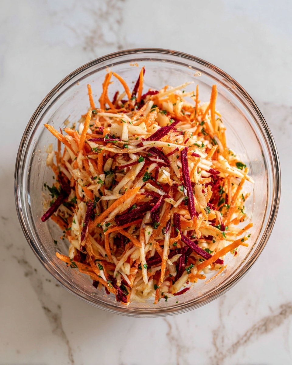 Carrot Apple Salad with Lemon Honey Dressing Recipe - Recipe Image
