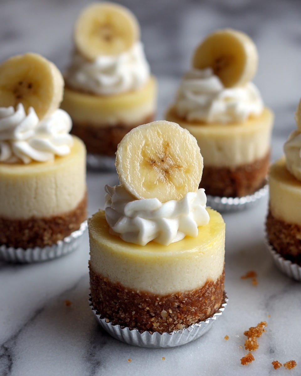 Mini Banana Pudding Cheesecakes Recipe - Recipe Image