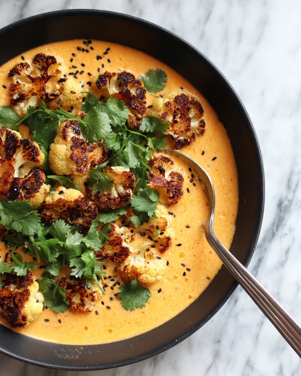 Spice-Roasted Cauliflower in Coconut Tomato Sauce with Lentils Recipe - Recipe Image