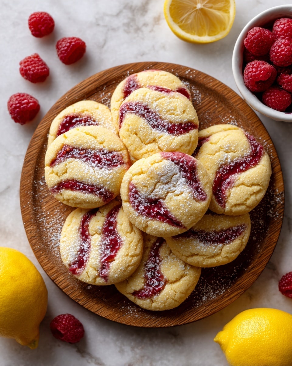 Lemon Raspberry Cookies Recipe - Recipe Image