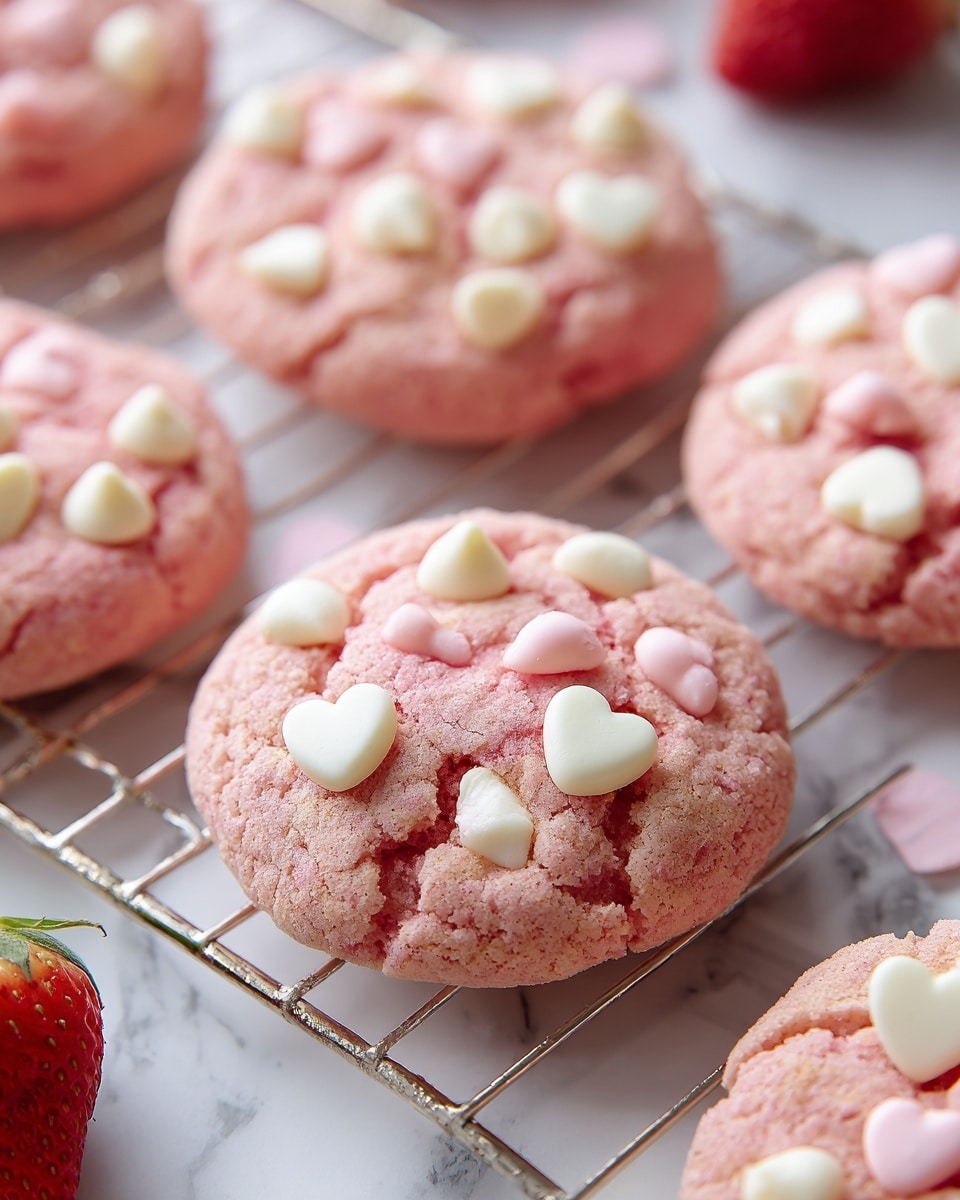 Strawberry Cake Mix Cookies Recipe - Recipe Image