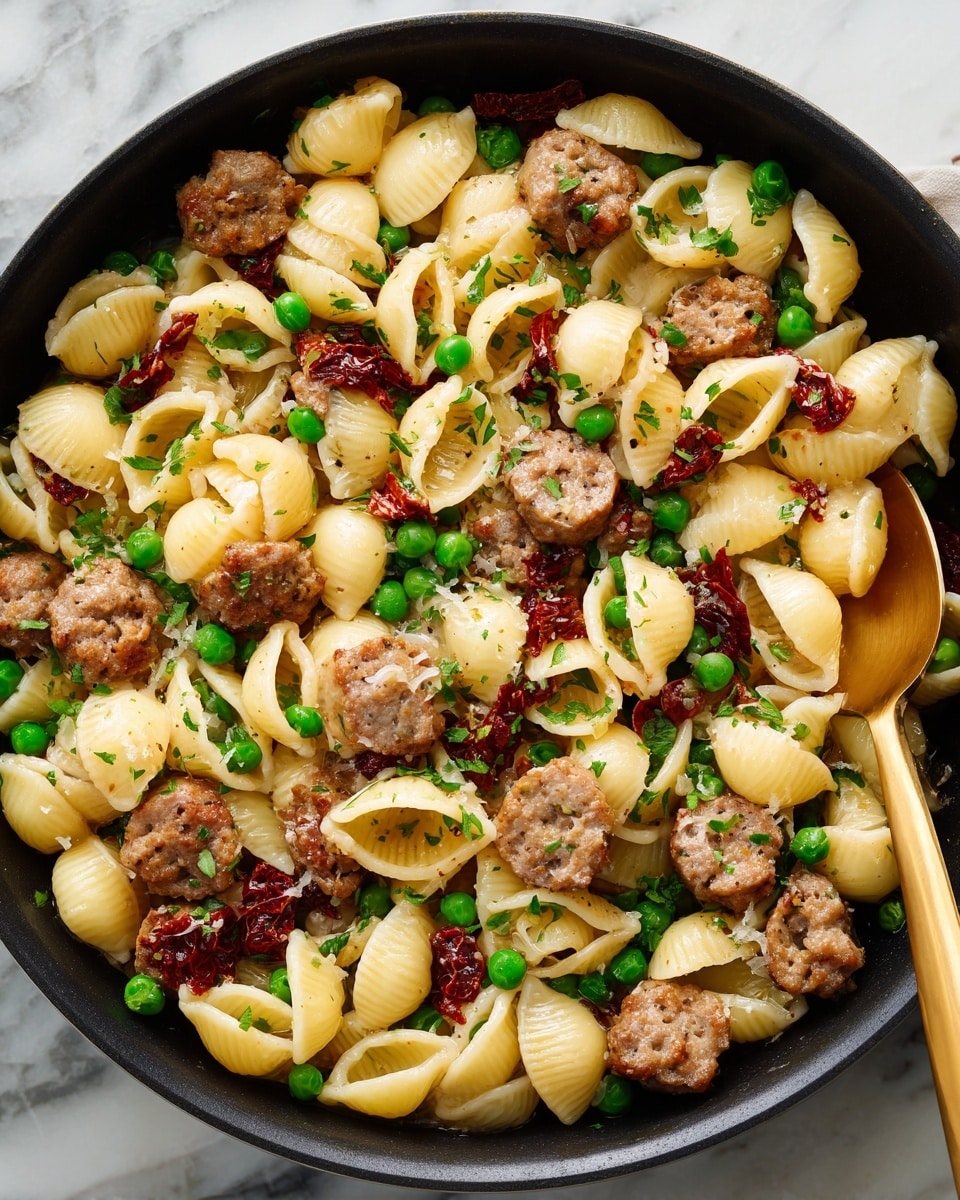 Sausage and Pea Pasta Recipe - Recipe Image