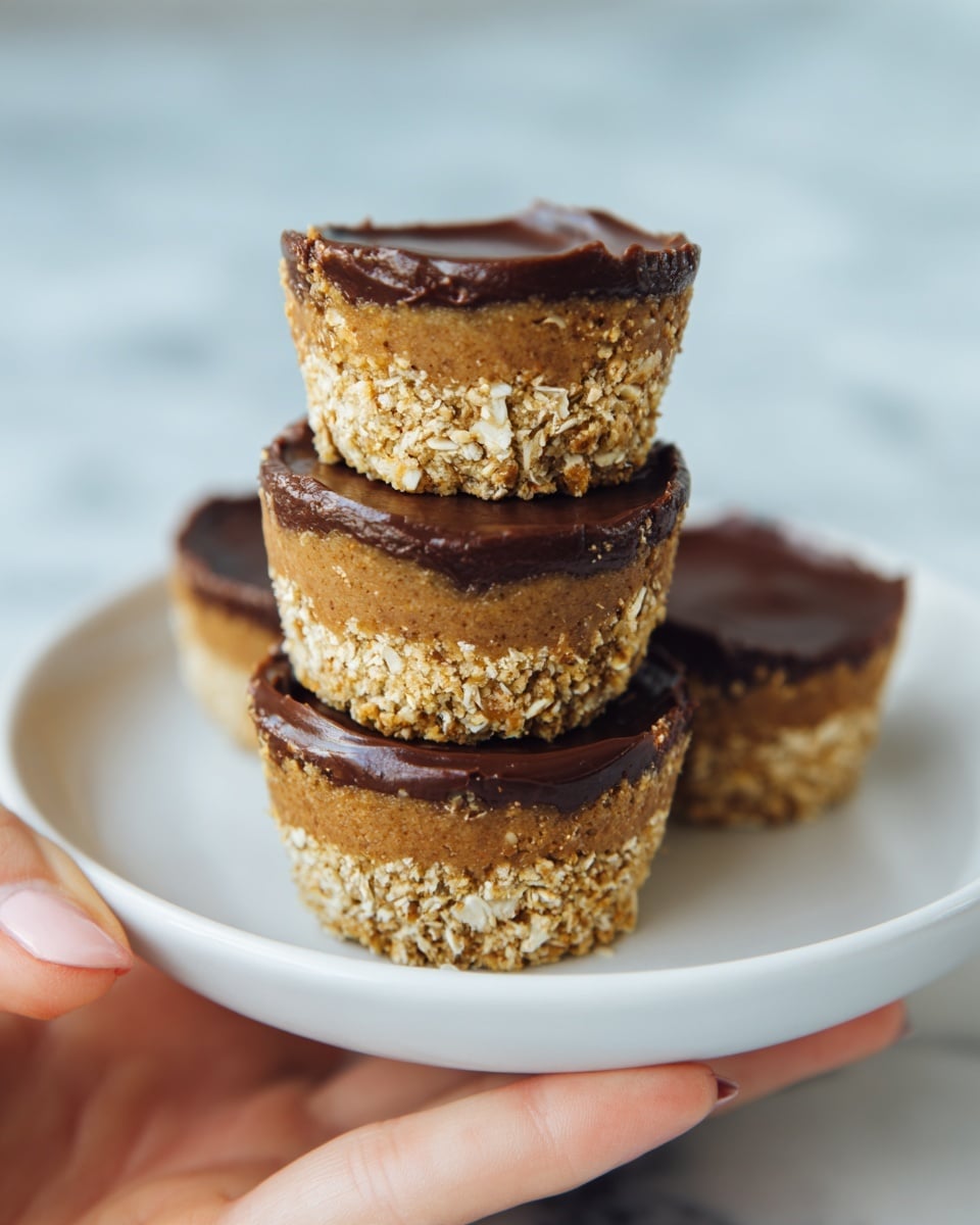 No-Bake Peanut Butter Oat Cups Recipe - Recipe Image