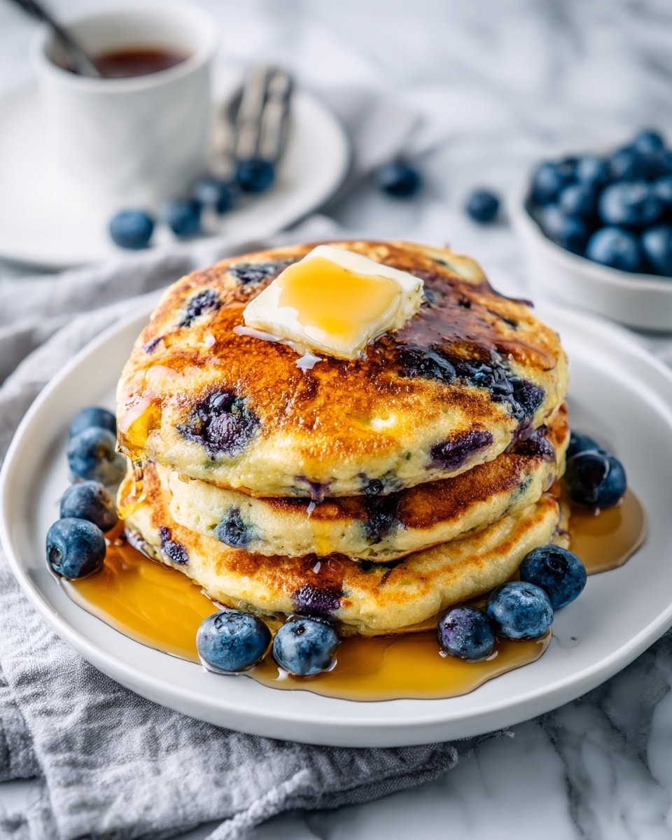 Easy Blueberry Pancakes Recipe - Recipe Image