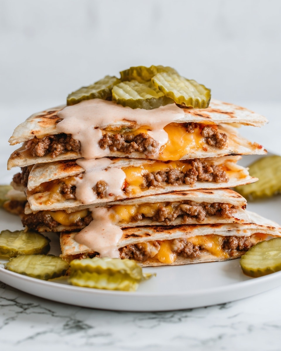 Cheeseburger Quesadilla Recipe - Recipe Image