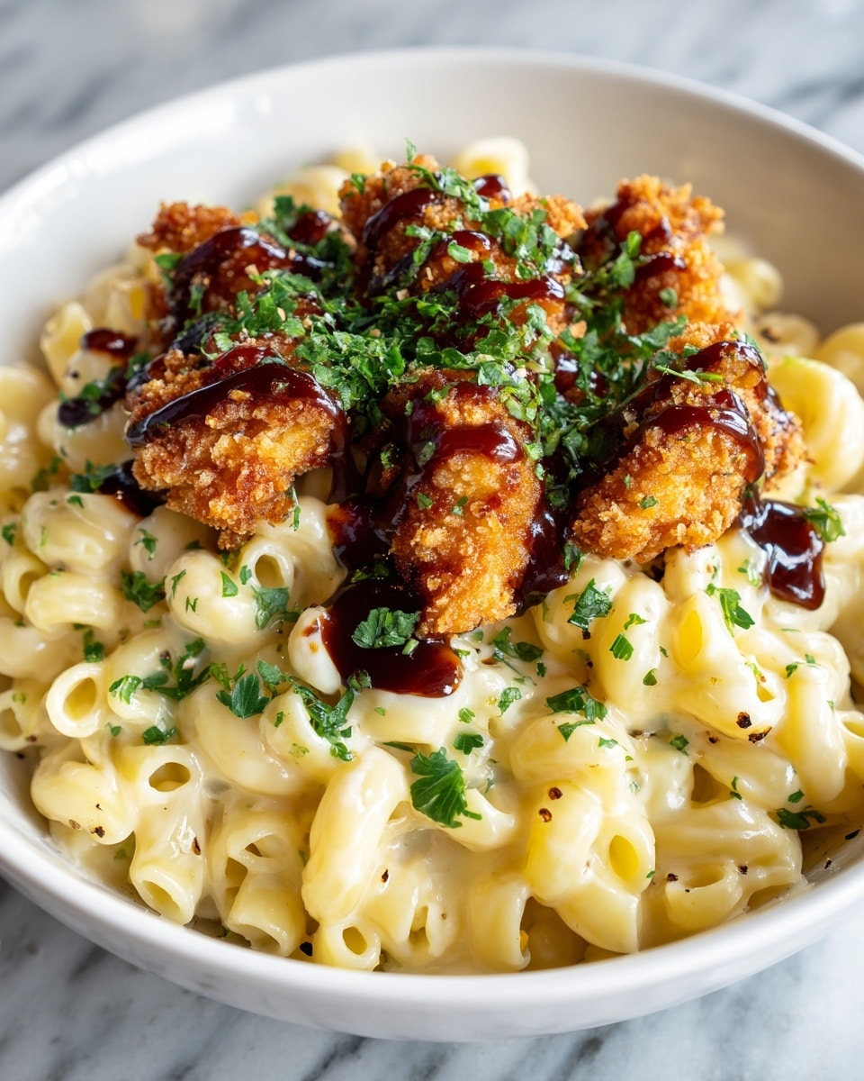 Honey Pepper Chicken Mac and Cheese Recipe - Recipe Image