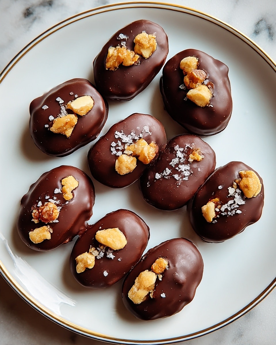 Chocolate Covered Dates Stuffed Recipe - Recipe Image