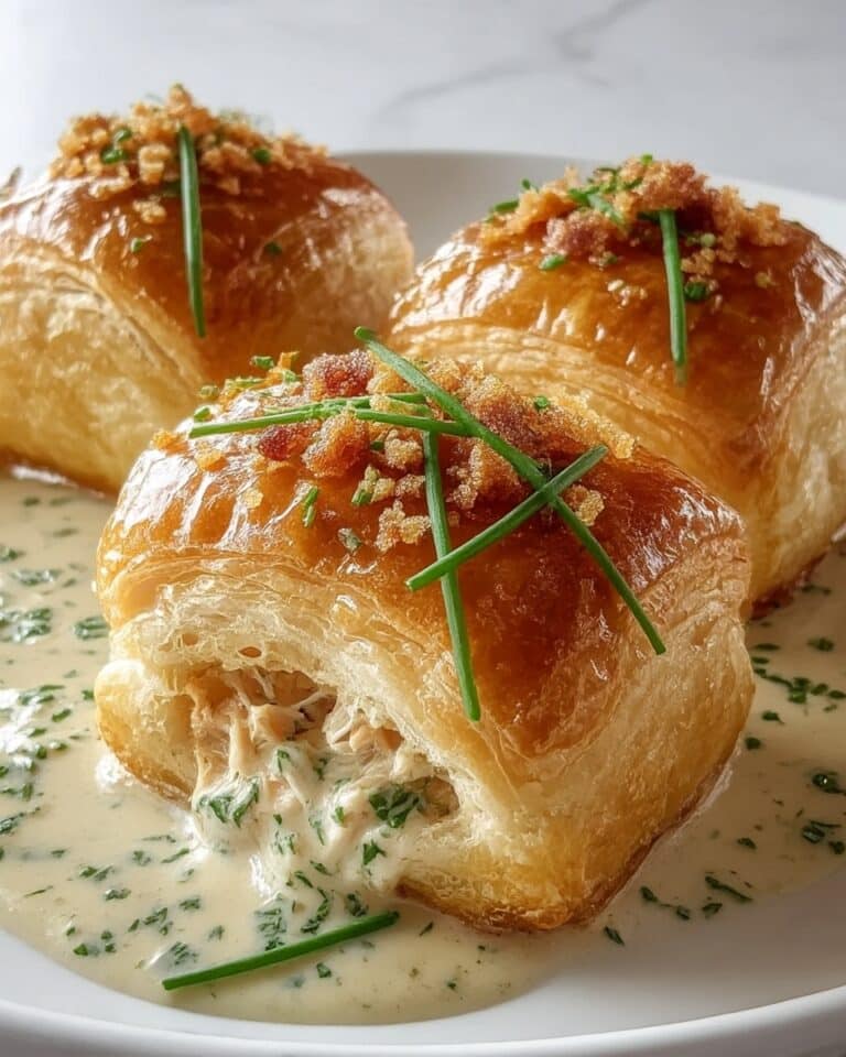 Chicken Pillows with Creamy Parmesan Sauce Recipe