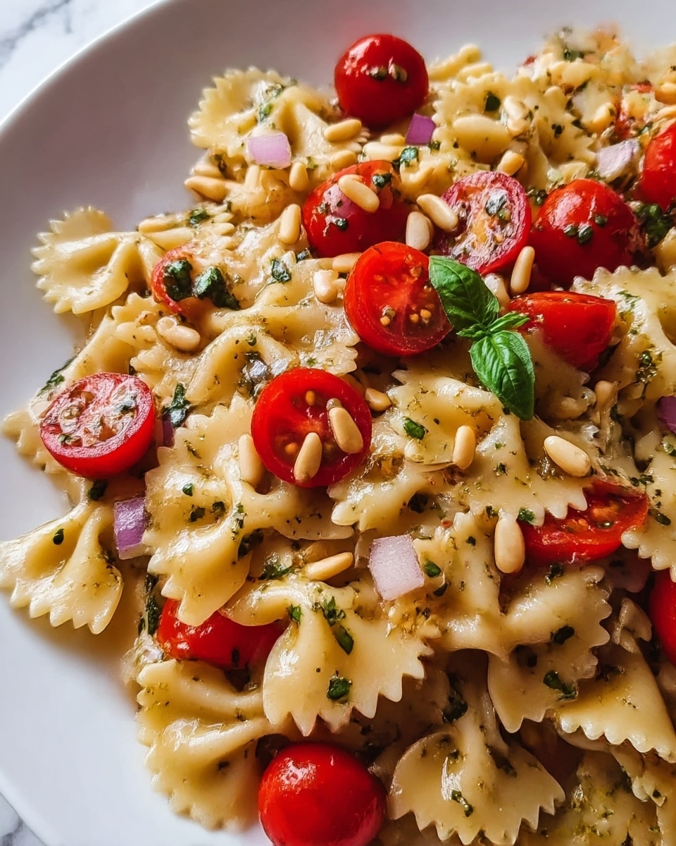 Bruschetta Pasta Salad Recipe - Recipe Image