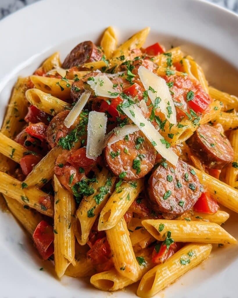 One Pot Smoked Sausage Pasta Recipe