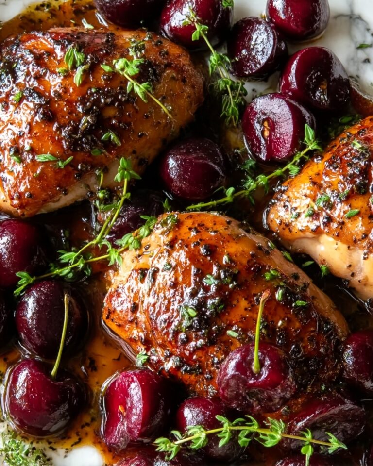 Cherry Balsamic Glazed Chicken Recipe