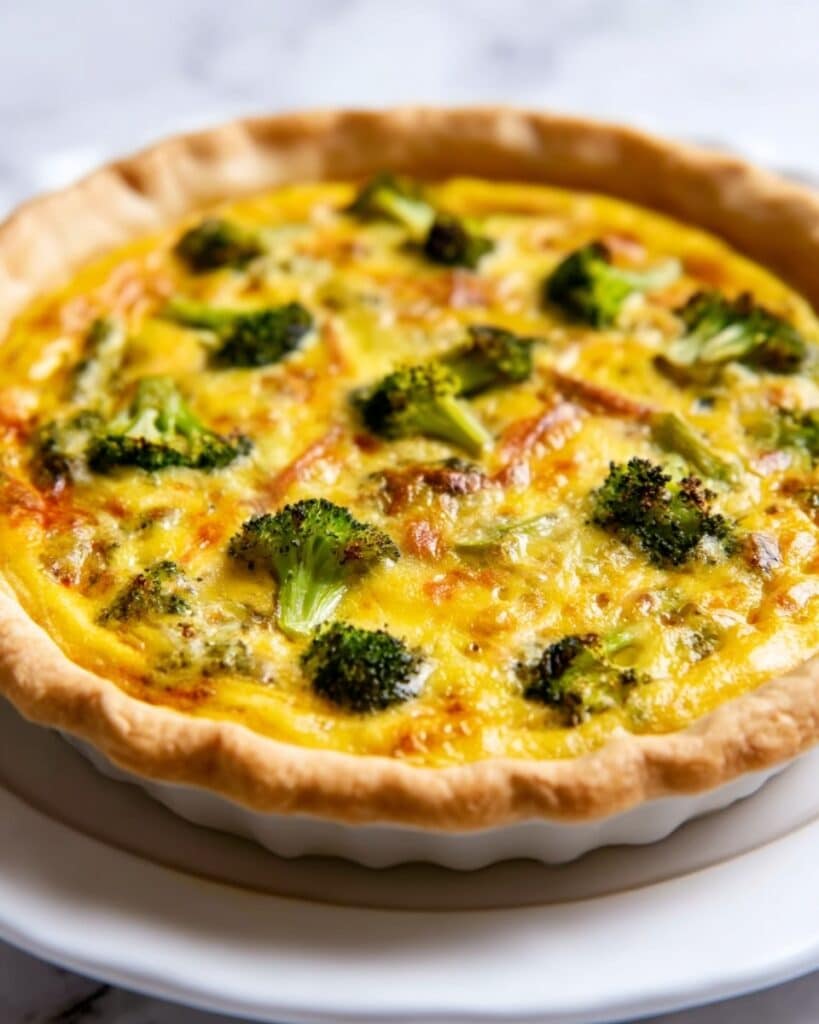 Broccoli Cheddar Quiche Recipe
